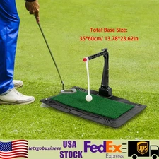 Adjustable Golf Swing Training Aid Hitting Trainer Ball Return Practice Tool US