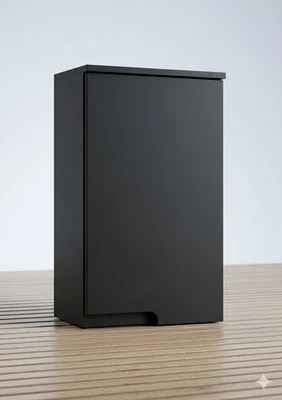 SPICE Hängeschrank 1D Schwarz matt 40x67x23cm - Bild 1 von 4