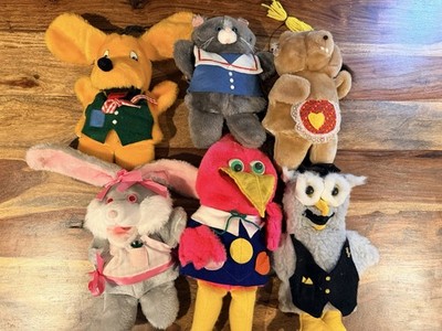 Vintage 1982 Babesworld B.A.B.E.S. Puppet Lot (6)  Rare Educational Set