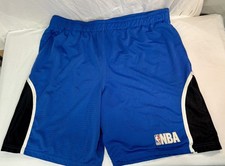Pantaloncini basket NBA vintage uomo grandi blu Y2K a rete larghi orlo lungo stile anni 90