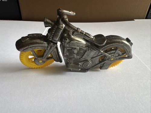 Thomas Toy Harley Davidson Motorcycle Plastic Toy 1950’s. Free Shipping