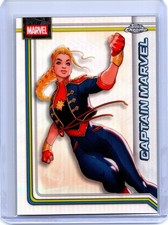 2026 Topps Chrome Marvel Comics #21 Captain Marvel Refractor