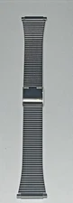 Vintage Kreisler Stainless Steel 19mm Deployant Curved Tapered Watch Band