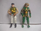 G I Joe Vintage Serpentor & Cutter Action Figures 1980's
