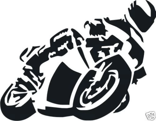 Motorcycle Moped Biker Car Decal Sticker M345