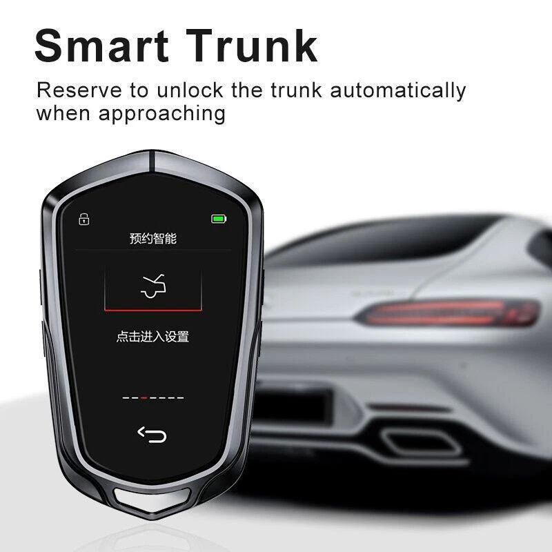Touch Screen Smart LCD Remote Key Fob with Engine Start/ Stop for All Car Models — 第 2/4 张图片