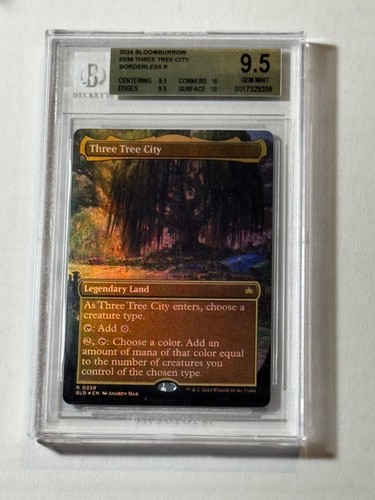 Three Tree City (BLB-339) - rare (Borderless) - Foil