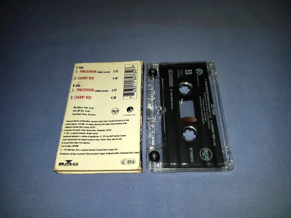 ZZ TOP PINCUSION CASSETTE TAPE SINGLE - Image 2 of 2