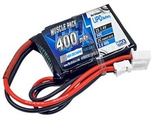 NHX RC 2S 7.4V 400mAh 50C Lipo Battery losi Micro B/T 1/24 w/ PH2.0 Connector