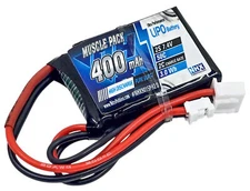 NHX RC 2S 7.4V 400mAh 50C Lipo Battery losi Micro B/T 1/24 w/ PH2.0 Connector