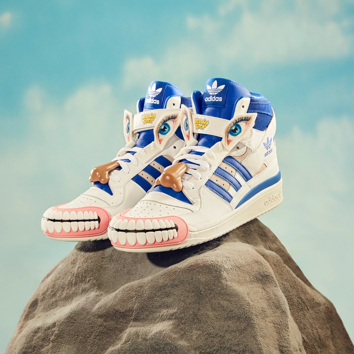 大人気☆KERWIN FROST☆Adidas☆FORUM HI HUMANCHIVES SHOES☆ Size 8 - adidas Kerwin Frost x Forum High Humanchives for