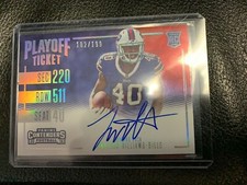 #/199 Jonathan Williams On Card Auto 2016 Panini Contenders Rookie Ticket RC SP
