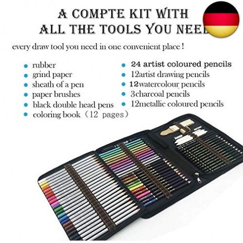 HEEPDD Pastellstifte Set - 12 Professionelle Farbstifte Für Künstler & Hobby