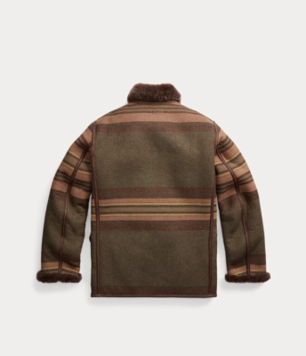 RRL Double RL Ralph Lauren Wool Peacoat Shearling Southwest Jacket