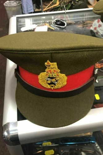 BRITISH ARMY STYLE OFFICERS PEAKED CAP 