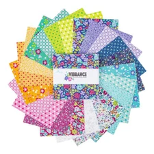 Charm Pack 5" Stacker 42pc Riley Blake "Vibrance" by Blooming Boldly Designs