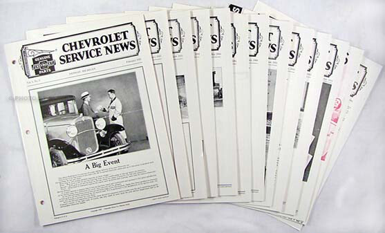1931 Chevrolet Service News Set Chevy Shop Manuell Revisions Auto Und Truck-image