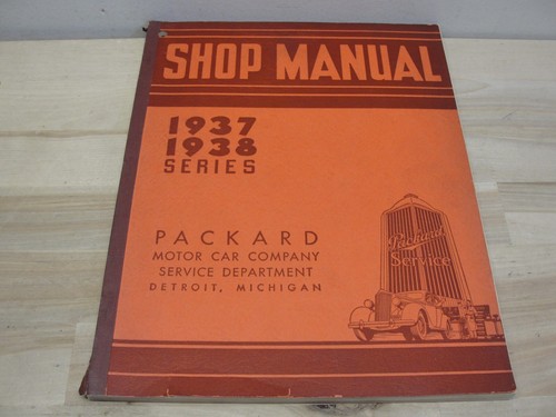 1938-1939 Packard Shop Service Repair Manual – Bishko Reprint – Paper Format