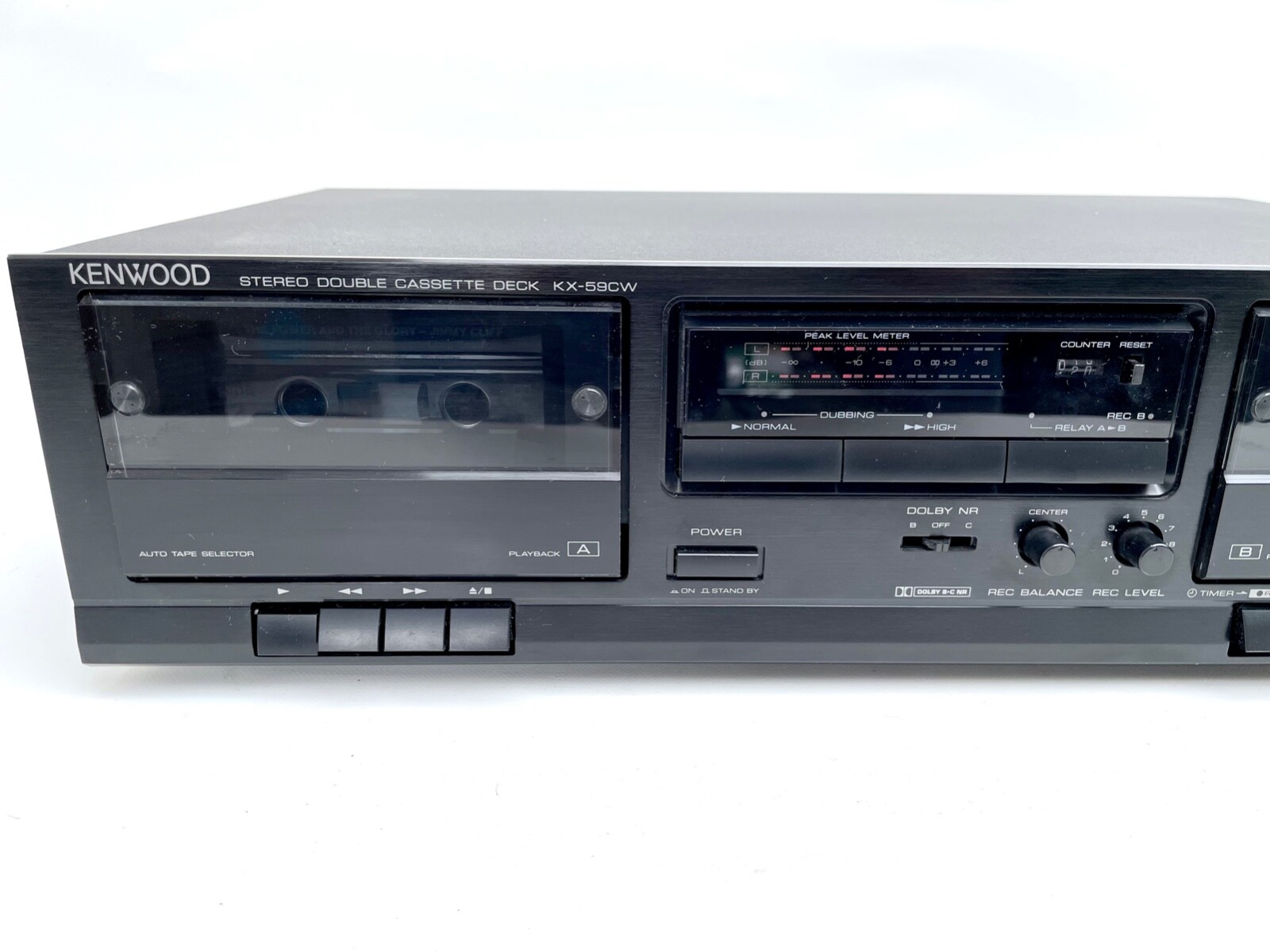 Kenwood KX59CW Stereo Dual Cassette Tape Deck High Quality Working