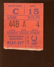 4-6 1969 NBA Basketball Celtics at New York Knicks Playoff Ticket Stub KC Game 1