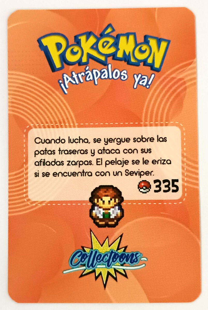 CARD POKEMON DKV VOL. III #335 ZANGOOSE 2020 Hoenn PERU South