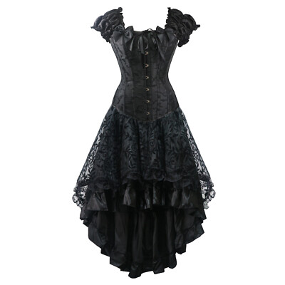 sexy Korsagenkleid Corsage mini Kleid Korsett Partykleid Top Dress schwarz
