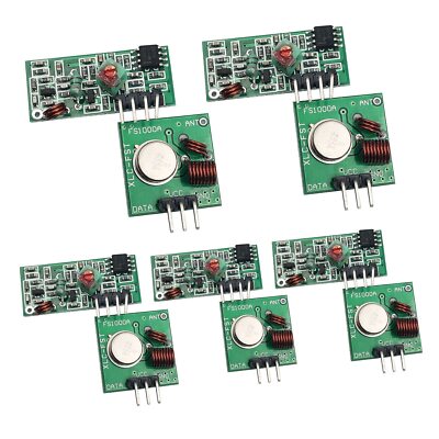 5 Sets 433MHz Transmitter and Receiver Kit High Frequency Transceiver Module