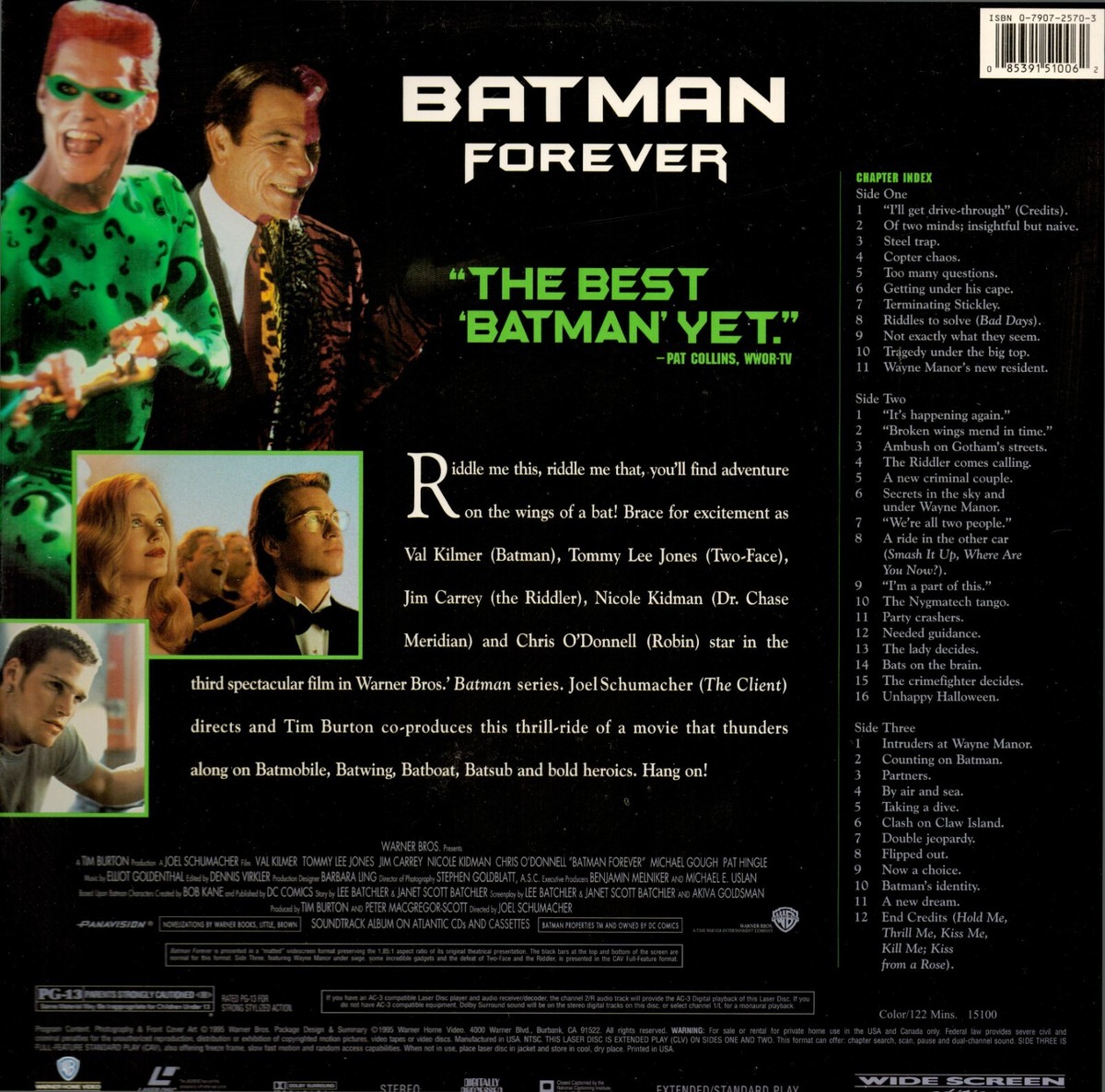 BATMAN FOREVER, VAL KILMER, TOMMY LEE JONES, NICOLE KIDMAN