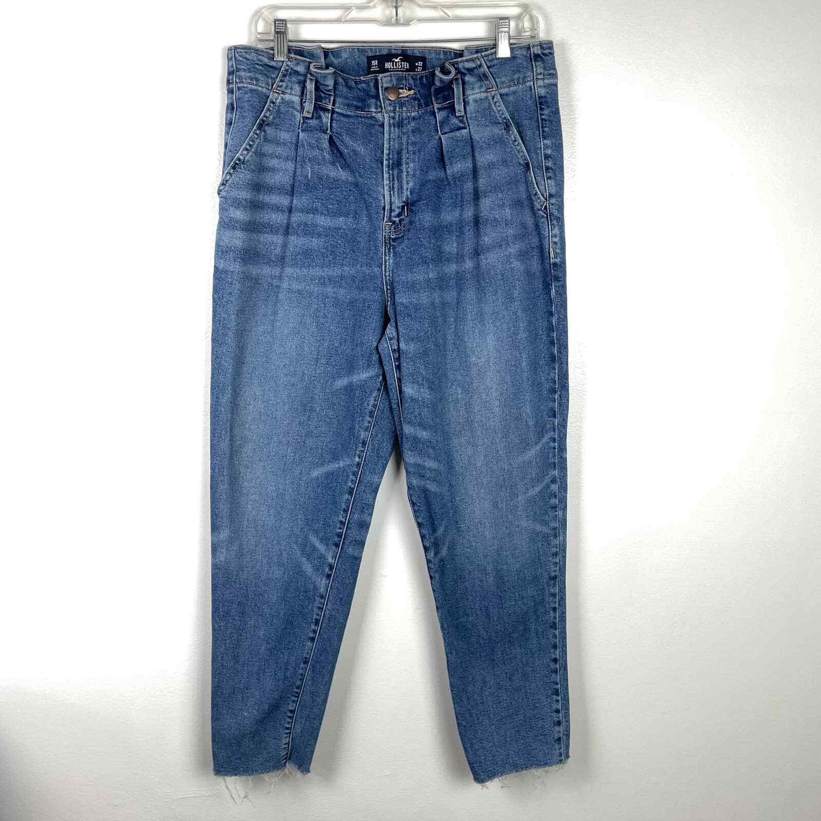 Hollister Ultra High-Rise Mom Jeans Vintage Stretch 15R 32 Waist-image