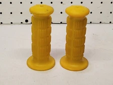 Yellow Hunt Wilde MX Grips old school bmx DG Panda Mongoose Littlejohn Webco