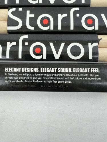 8 Sets Starfavor 5B North American Maple Drumsticks 16" - Bild 5 von 7
