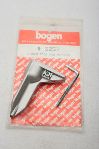 Manfrotto Bogen 3257 Metal Spiked Foot for Monopod (3/4"+1" openings)+Pkg++MINTy - Picture 1 of 14