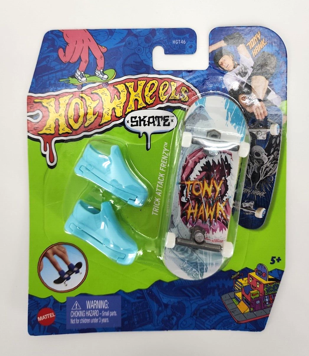 Hot Wheels Skate Dedo Tony Hawk Trick Attack Tubarão Things