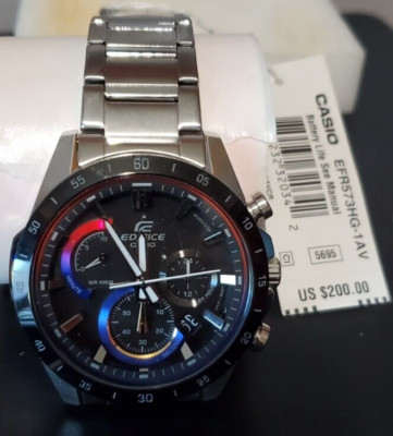 Casio Men's Edifice Black Label Stainless Steel Watch EFR573HG-1AV W2