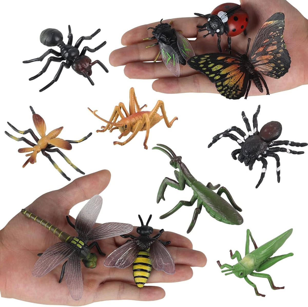 Toy Insects Toy Bugs 12 Piece Realistic Insect Toy Set - Large Plastic Bugs ...