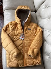 NWT Patagonia Kids Reversible Ready Freddy Hoody Jacket Dried Mango Size L 12