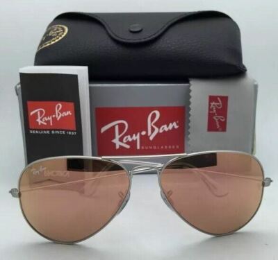 New Ray-Ban Sunglasses RB 3025 Aviator Large Metal 019/Z2 Silver w