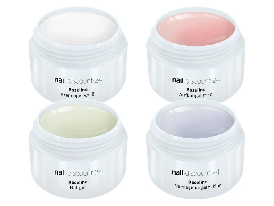 XXL Nagelstudio Farb UV Gel STARTER SET NUDE Nail Art Einsteiger French Maniküre - Bild 3 von 4