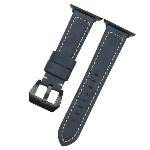 Cinturino da polso vintage in vera pelle per Apple Watch serie 9/8/7/6/5/4/3 SE - Foto 11 di 28