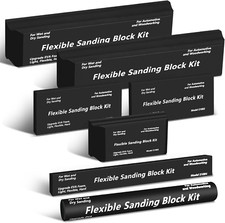 7Pcs Sanding Block Kit Flexible EVA Foam Wet or Dry for Automotive or Woodwork