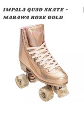 Impala Quad Roller Skates Marawa Rose Gold Holographic 6 Women Blades Cute Prett