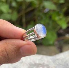 Rainbow Moonstone, 925 Sterling Silver Ring, Handmade Silver Ring, Gift For Her