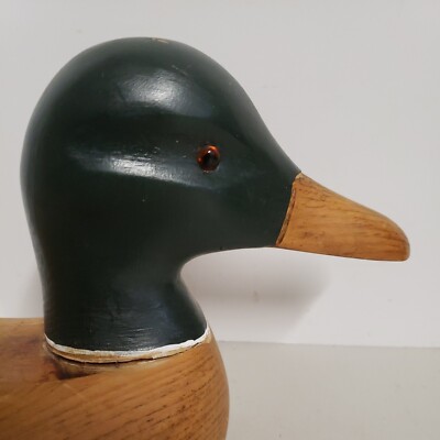 Stanstead Decoy Canada Signed Lucie Roy 2000 Mallard Drake Duck