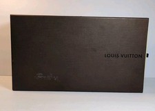 Authentic Louis Vuitton Slide Cover Shoe Box Brown 13x7.25x4.5 Medium Storage