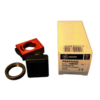 Cema P9SPNNG / 186000 Push Button Black - New in box