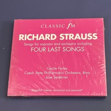 Richard Strauss - Four Last Songs CD 1997 Classical Opera BMG Classic FM Slip