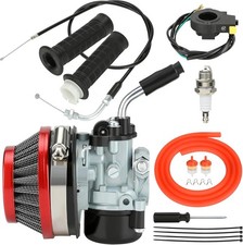 Motorized Bike Carburetor Kit Compatible with 2 Stroke Engine 100cc 80cc 50cc 49