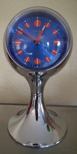 Blessing Design Kugel  Wecker Kugeluhr in Chrom 1970er 70er Space age Sputnik