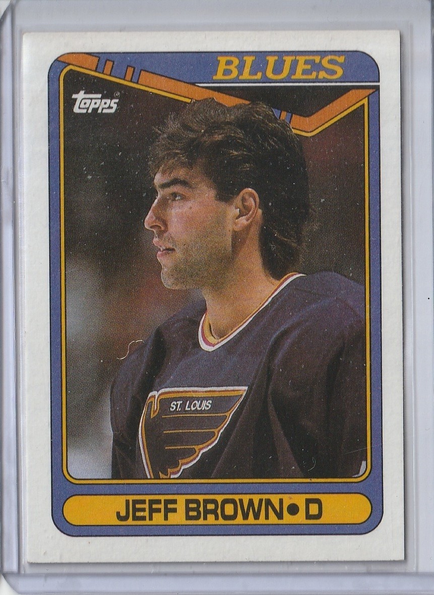 1990-91 Topps #295 Jeff Brown St. Louis Blues