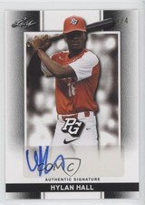2018 Leaf Metal Perfect Game All-American Classic Black 1/4 Hylan Hall Auto nd3